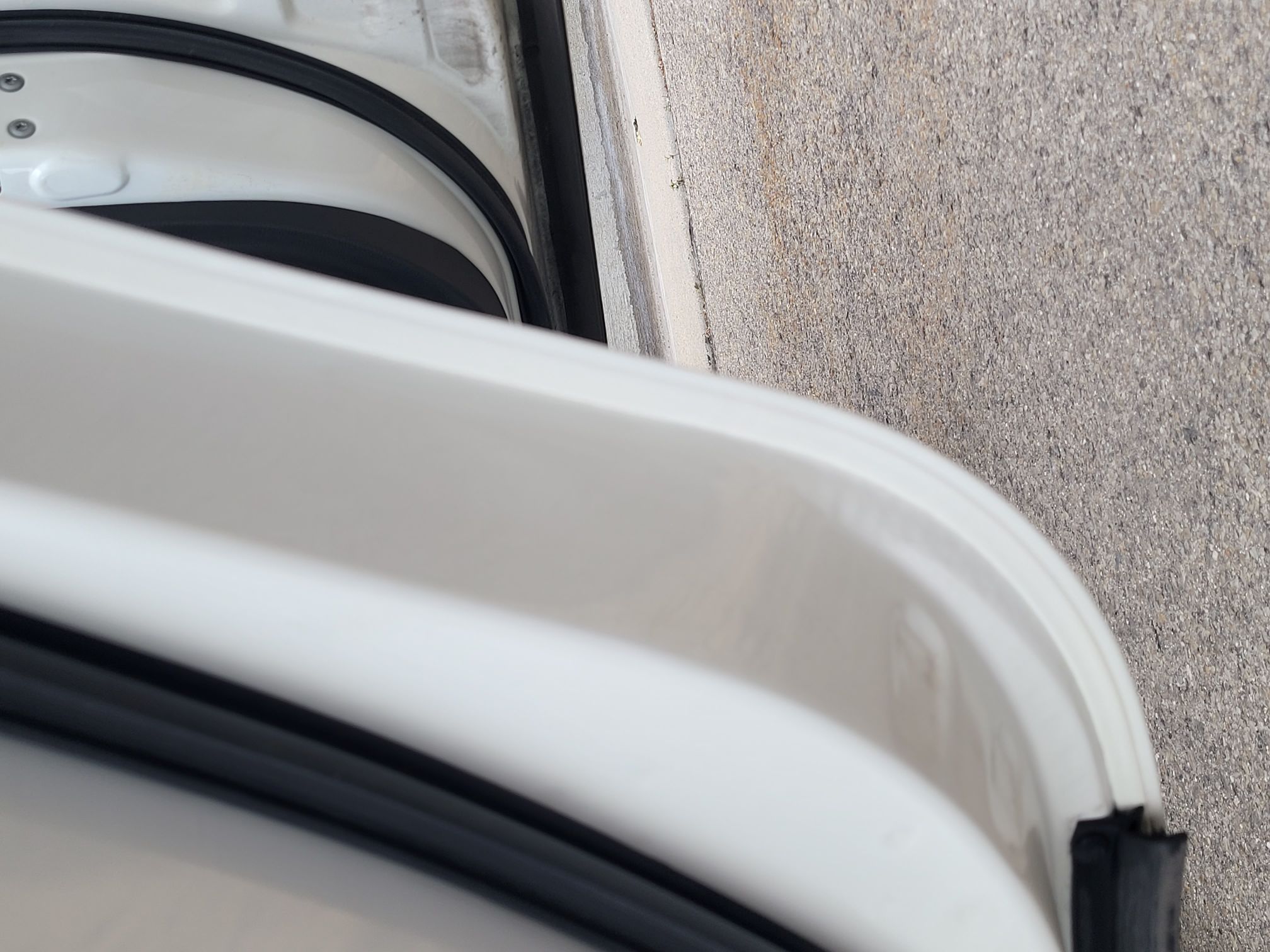 Car door after cleaning
